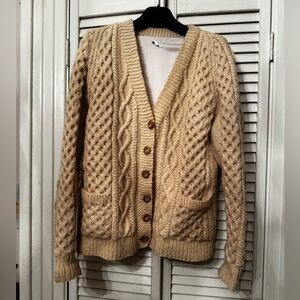 Vintage Cozy Cable Knit Cardigan